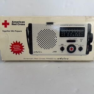 Eton American Red Cross Emergency Radio — White with Black Accents